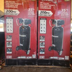 New Husky 20 Ga Electric Portable Air Compressor 