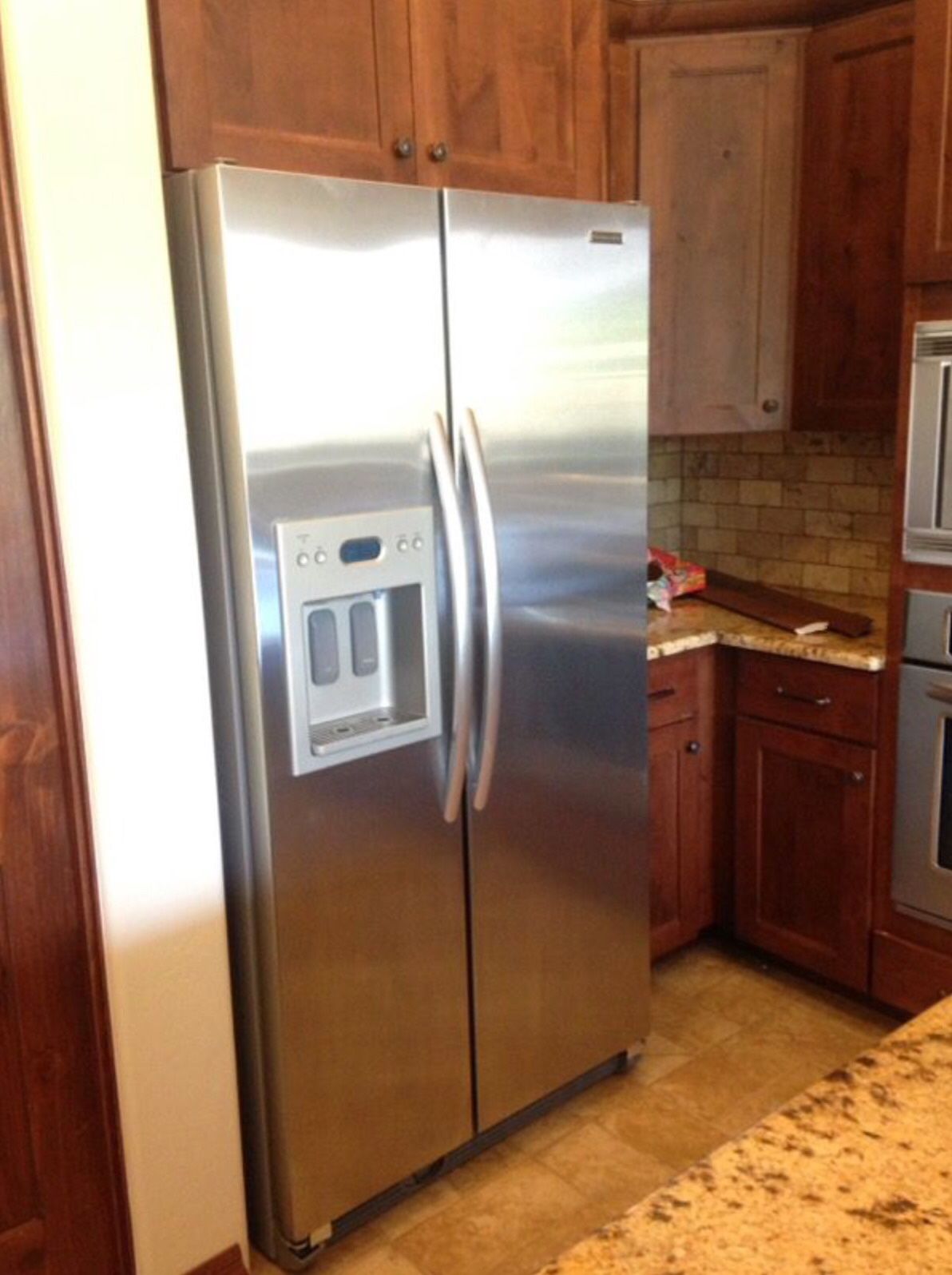 KitchenAid Stainless Counter-Depth Refrigerator Side-by-Side KSCS25FVMS03 Frig