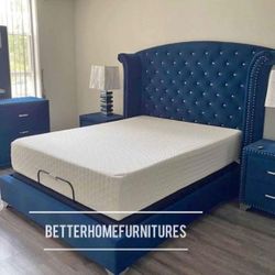 New 4pc Bedroom Set In Box 📦 Finance Available No Credit Needed $39 Down FREE MATTRESS 