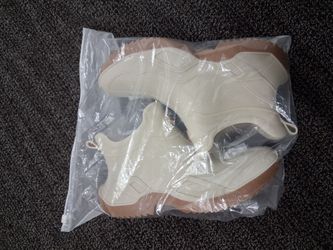 Cream Chunky Sole Sneakers