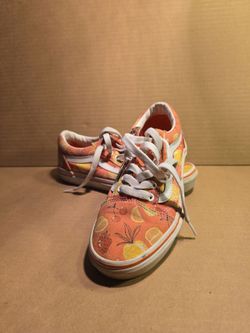Vans coral fruits size 3.5 big kids (run small)