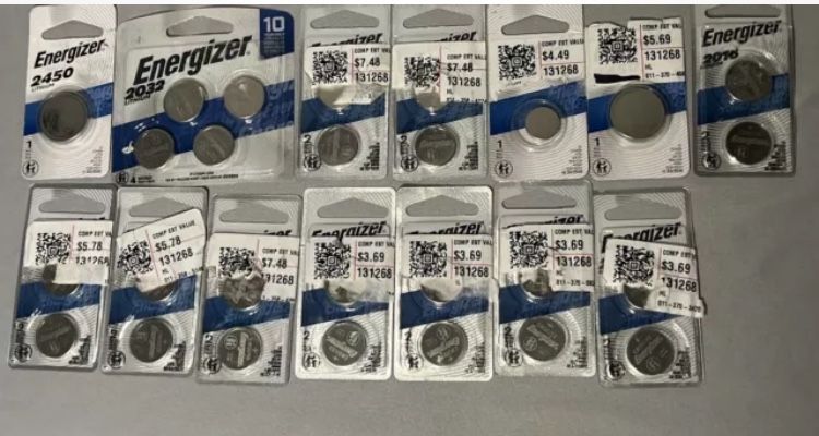 27 Energizer Batteries 2450, 2032,2016,2025