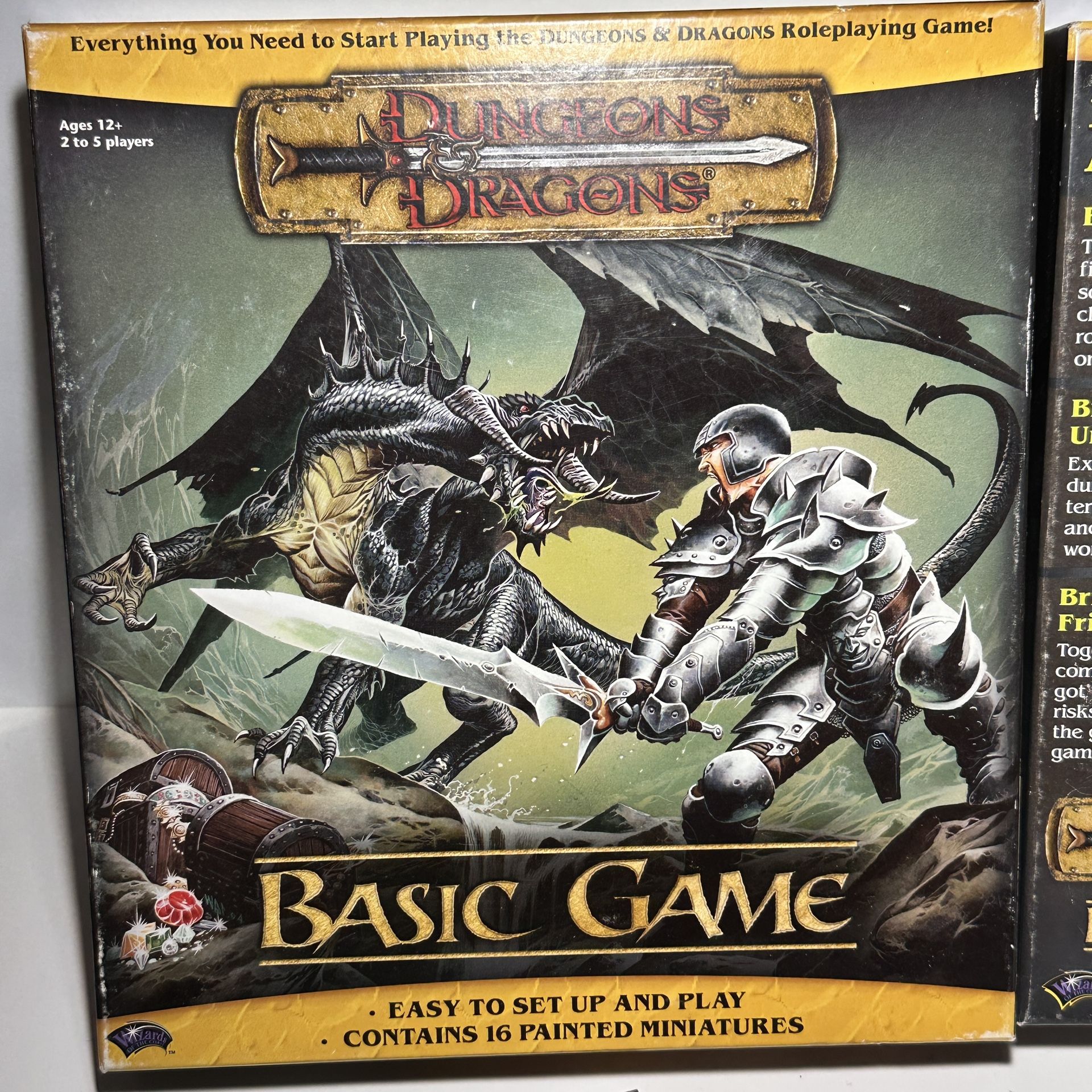 2004 Dungeons & Dragons Basic Game empty replacement box only