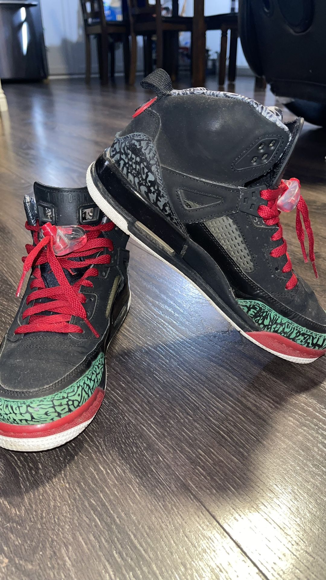 Nike Air Jordan Spizike Joker GS Black Varsity Red 7Y Youth Shoes