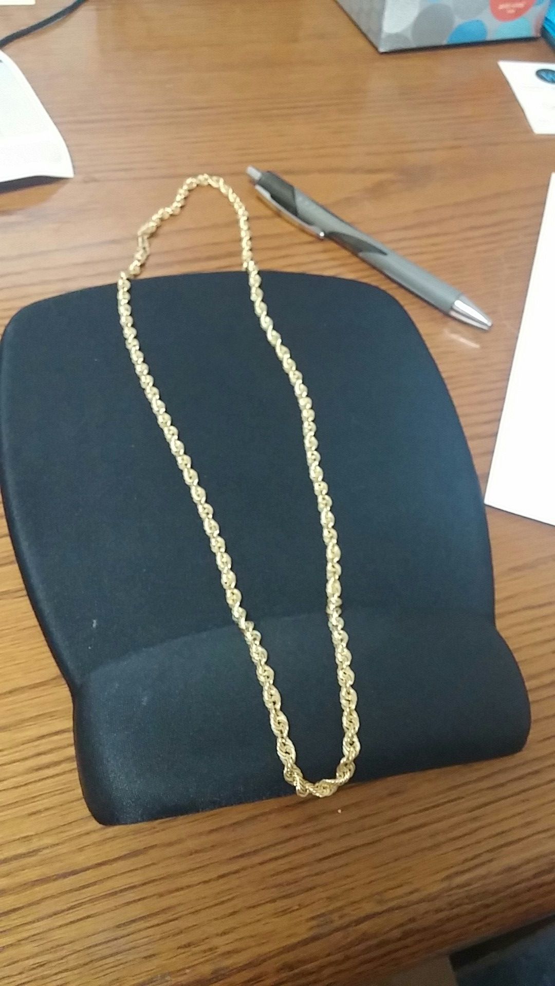 10Kt Gold Rope Chain