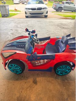 Spiderman electric car