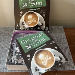 “Grounds for Murder” 1,000 Piece Mystery Jigsaw Puzzle  