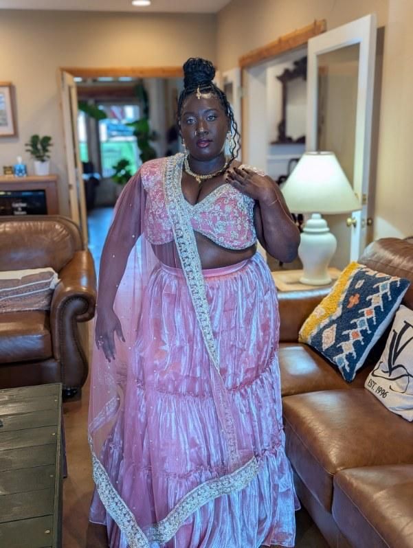 pink lehenga cl