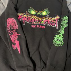 Six Flags Fright Fest Crew Neck Size XL