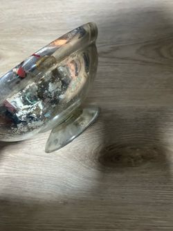 Mercury Glass Pedestal Bowl Centerpiece