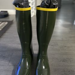Marc Jacobs Rain Boots Size 5/37 Forest Green 