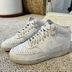 Nike Court Vision Mid Sneakers - Women Size 8