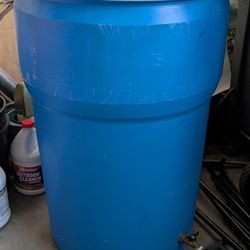 55 Gallon Barrel With Spigot For Emergency Water Storage 