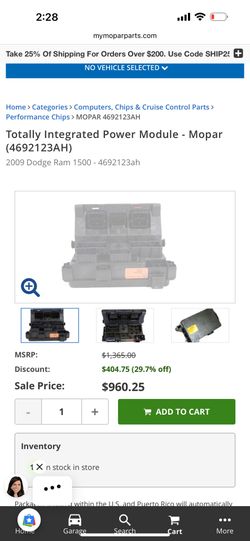 Totally Integrated Power Module - Mopar ((contact info removed)AH)