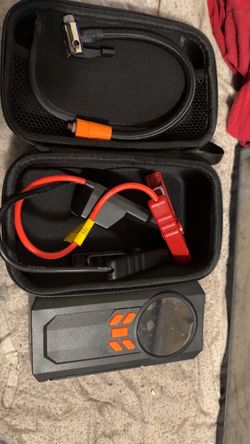 Portable Car Jump Starter with Case and Cables