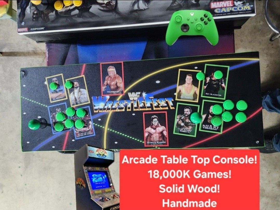 WWF / WWE Wrestlefest Arcade Table Top Console NOT Pandoras Box Hulk Hogan