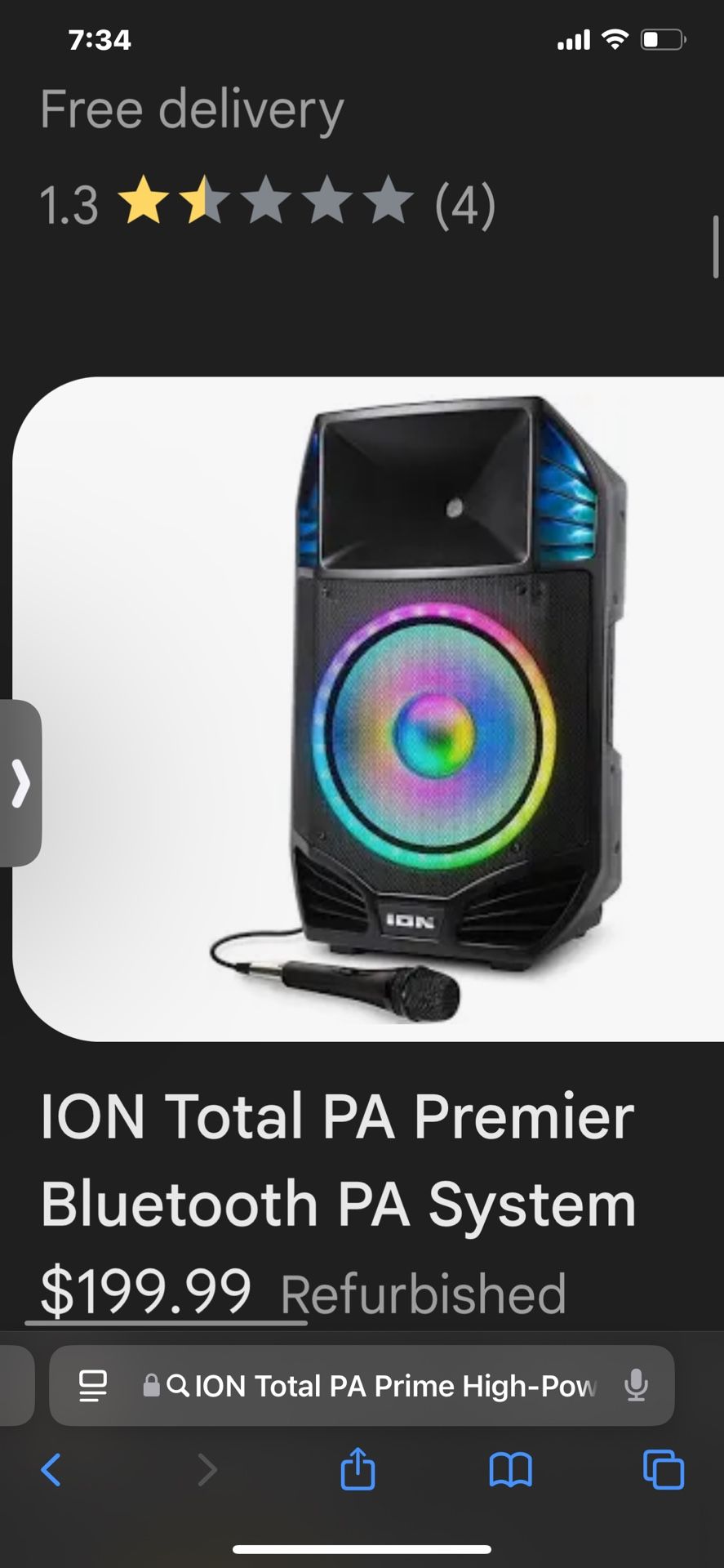 ION Total PA Prime High-Power Bluetooth Speaker