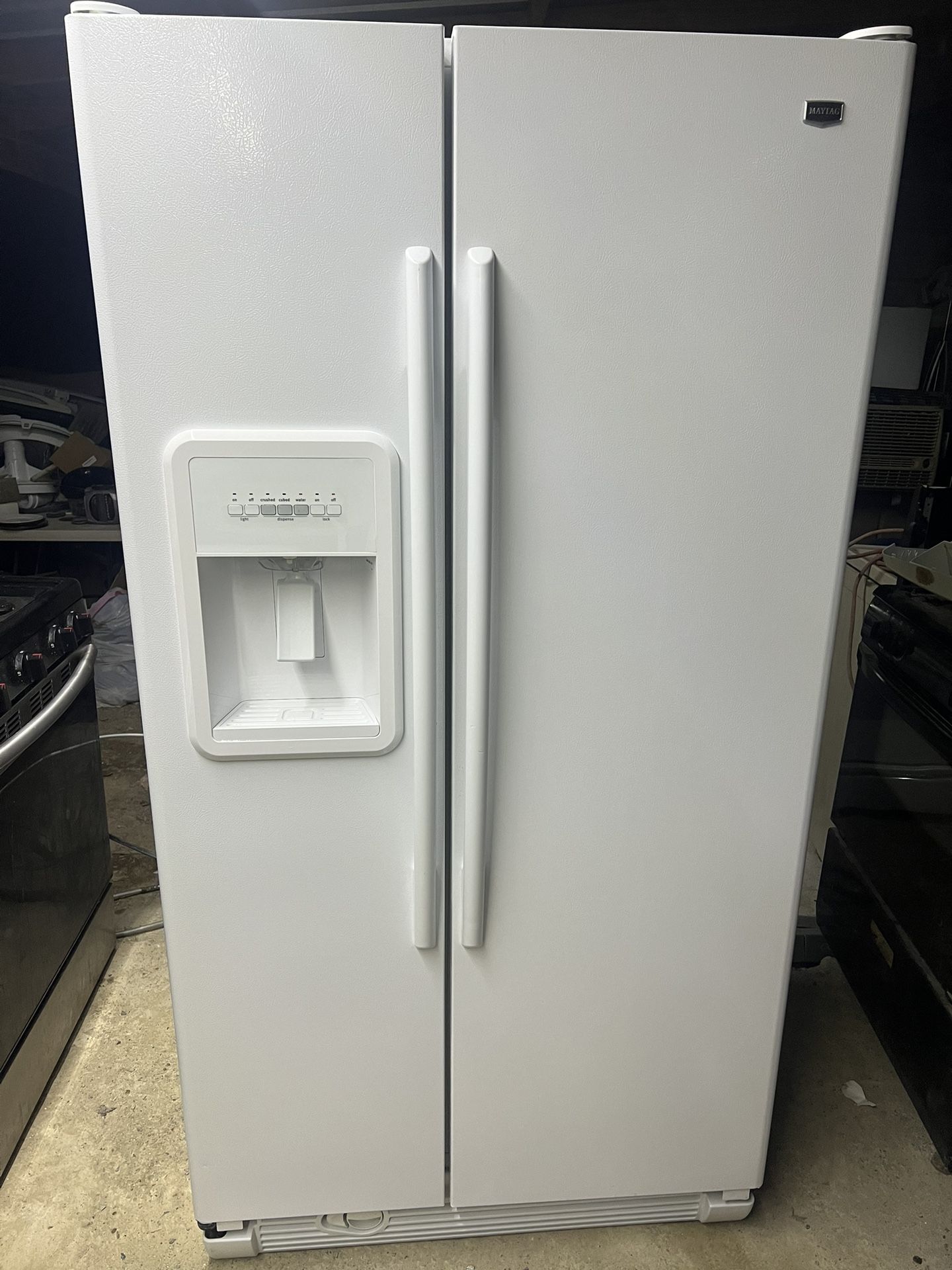 White Side By Side Refrigerator