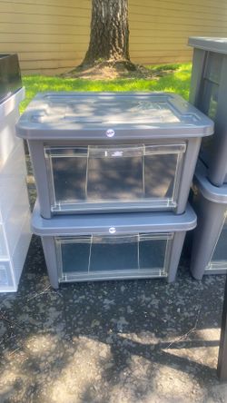 Storage Totes With Window Opening