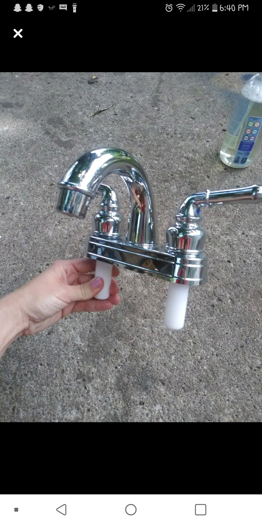 Sink faucet for RV