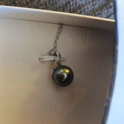 Peacock 11 Mm Pearl In 925 SS 