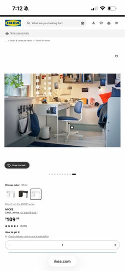 IKEA white desk