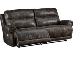 Signature Design by Ashley Grearview Faux Leather Power Reclining Sofa with Adjustable Headrest, Gray
New
825$ cash no tax 
Pick up Mesa Alma School a