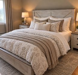 King size bed and mattress