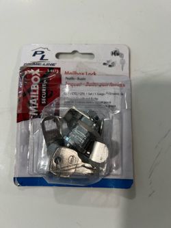 Prime-Line Mailbox Lock, 5 Cam, Nickle Finish, National Keyway, Opens Counter-Clockwise,90 Degree Rotation (New) open box