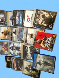 Mixed PS2, PS3, and PS4 Game Lot