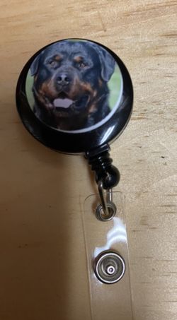 Rottweiler badge reel