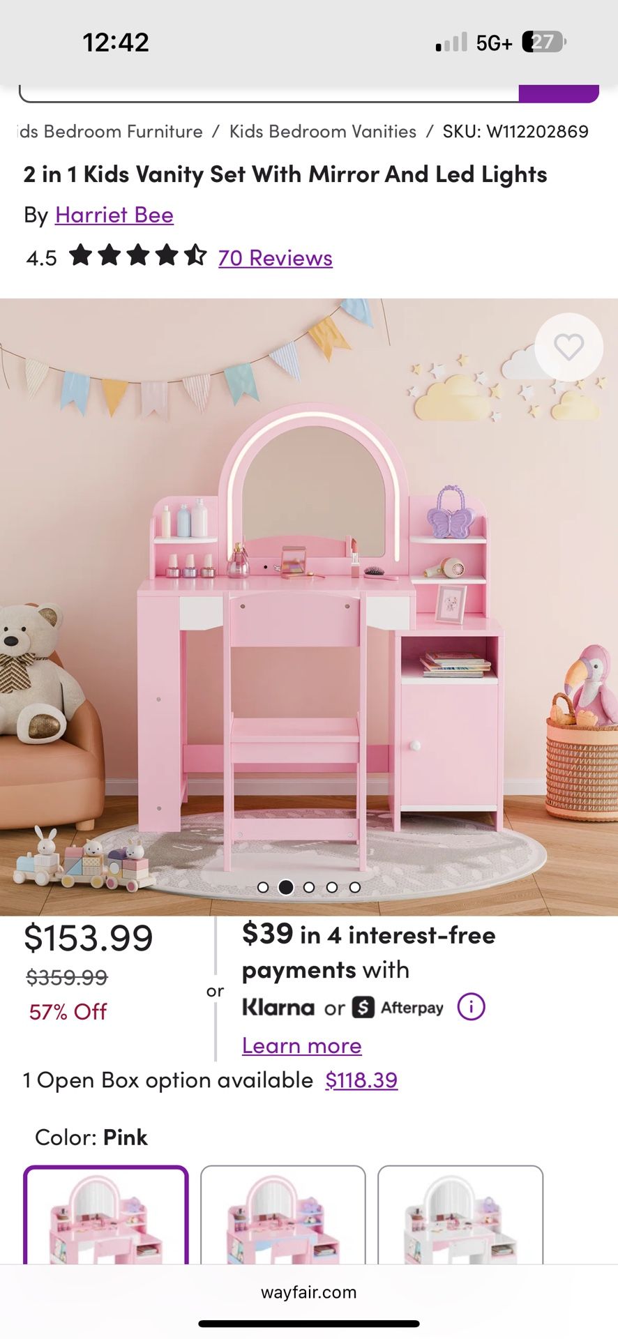 Kids Makeup Vanity