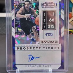 2020 Contenders Draft Picks Desmond Bane Rookie Auto Cracked Ice /23