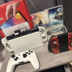 Nintendo Switch OLED + Zelda games 