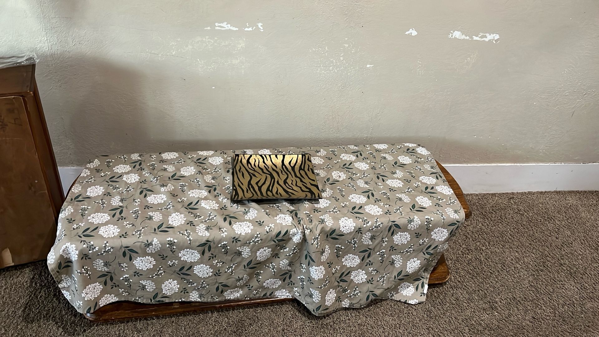 A 32” Table And Golden Decor