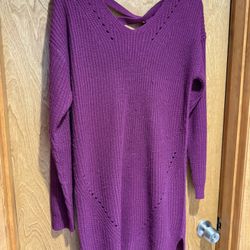 Moral Fiber Tunic Sweater Size Large