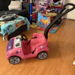 Step2 Whisper Ride II Kids Push Cars, Ride On Car, Seat Belt, Horn, Toddlers Ages 1.5 – 4 Years Old, Max Weight 50 lbs., Quick Storage, Stroller Subst