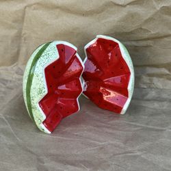 vintage new/unused watermelon salt and pepper shakers