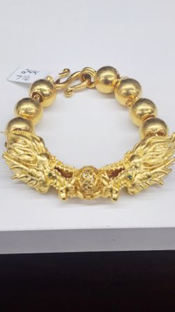 24k 7 1/2 Inch Bracelet