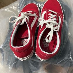 red vans shoes
