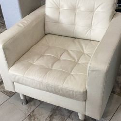 Beautiful White Club Chair