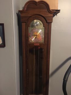Vintage Tempus Fugit Grandfather clock