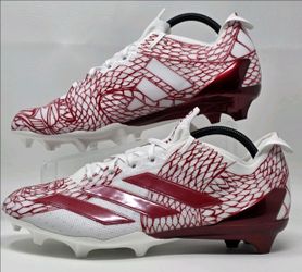 Adidas Adizero Electric Football Cleats Snake Attack Red White Men Sizes 9
