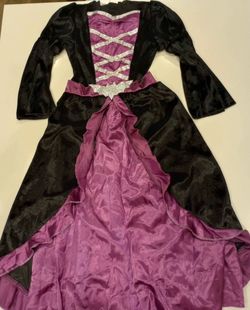 Black and Purple Vampire Halloween Costume Dress for girl