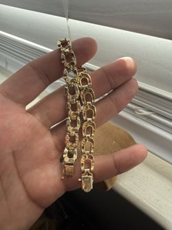 14kt Gold Nugget Style Bracelet 
