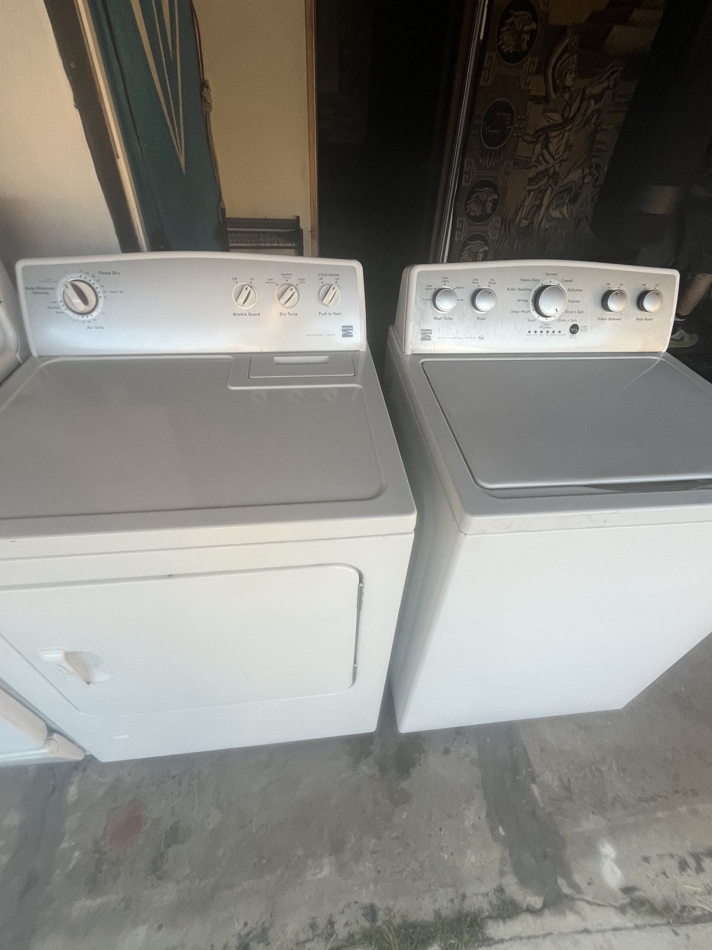 Kenmore washer and gas dryer