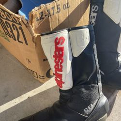 Alpine Star Road Racing Motorcycle Boots Black Size 11