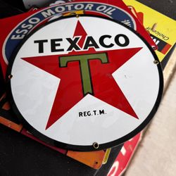 Porcelain Texaco Sign