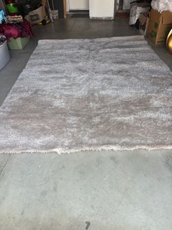 8X10 Champagne Shag Area Rug