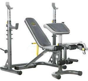 Golds XRS 20 Olympic Workout Bench With Squat Rack